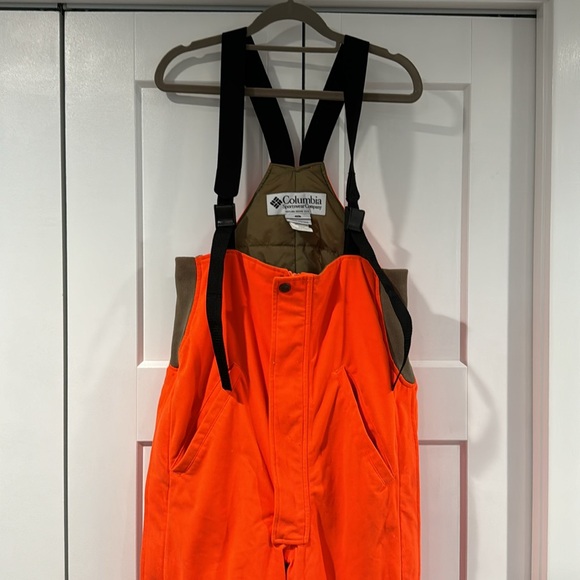 Columbia sportsware long coveralls hunting orange size S - Picture 2 of 13
